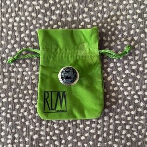 RLM Studio Silver Snowflake Obsidian Ring size 7